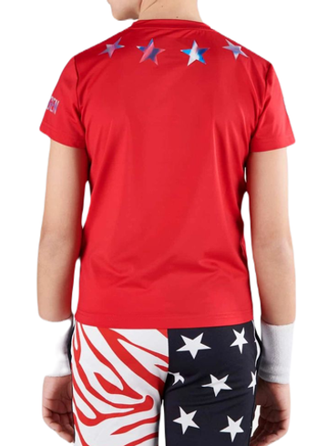 Футболка для мальчика теннисная Hydrogen Star Tech T-Shirt - красный