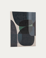 Nemsa абстрактный холст в сине-зеленых тонах 100 x 80 см