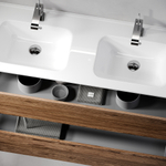 Тумба подвесная под раковину Sancos Urban, дуб чарльстон 1190х450х550