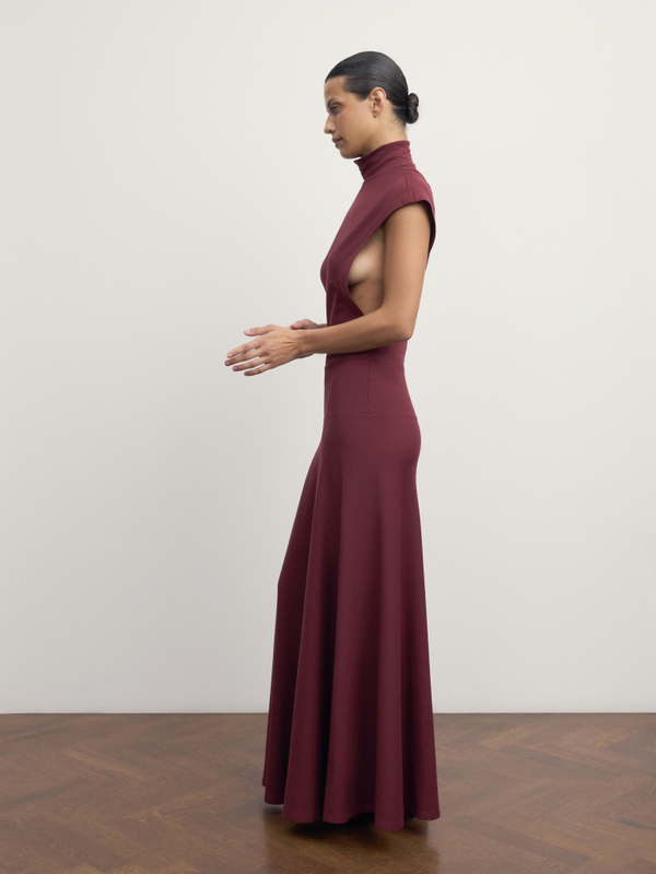 Платье "Bordo line"