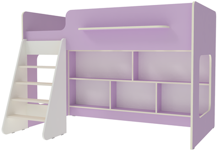 Кровать-чердак КарИВи Л-22.1  Белый  Ирис