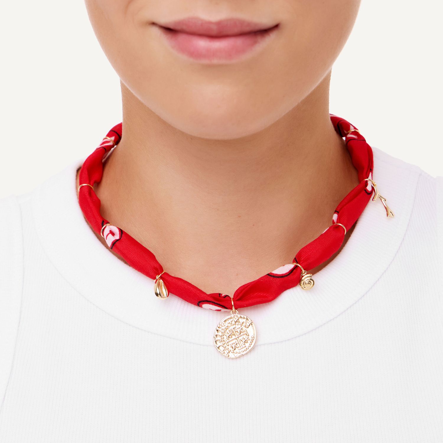 Колье Bandana Necklace - Red