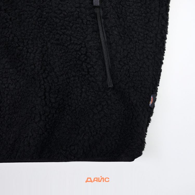 Куртка мужская Dickies Central High Pile Hooded артикул:DK0A87NVBLK1 - купить в магазине Дайс