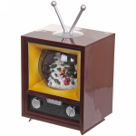 Сувенир с подсветкой «Новогодний телевизор» 12,5*12,5*21 см