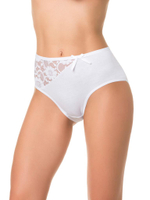 Высокие трусики с кружевной вставкой (Размер: XL) (Цвет: сливовый)