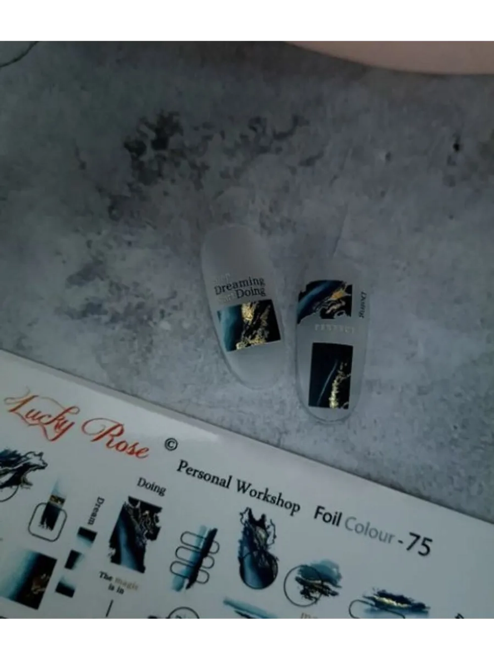 Набор слайдеры 2шт Lucky Rose. Foil 075, 079