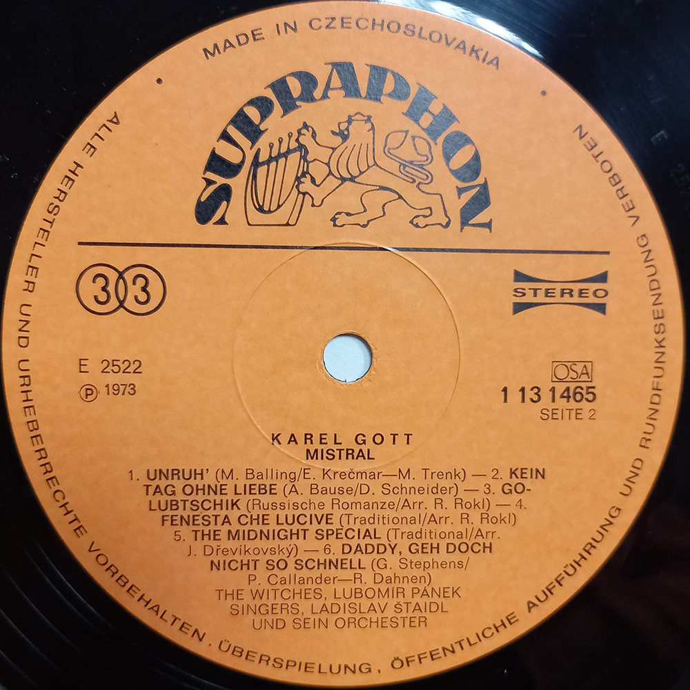 Karel Gott / Mistral (LP)