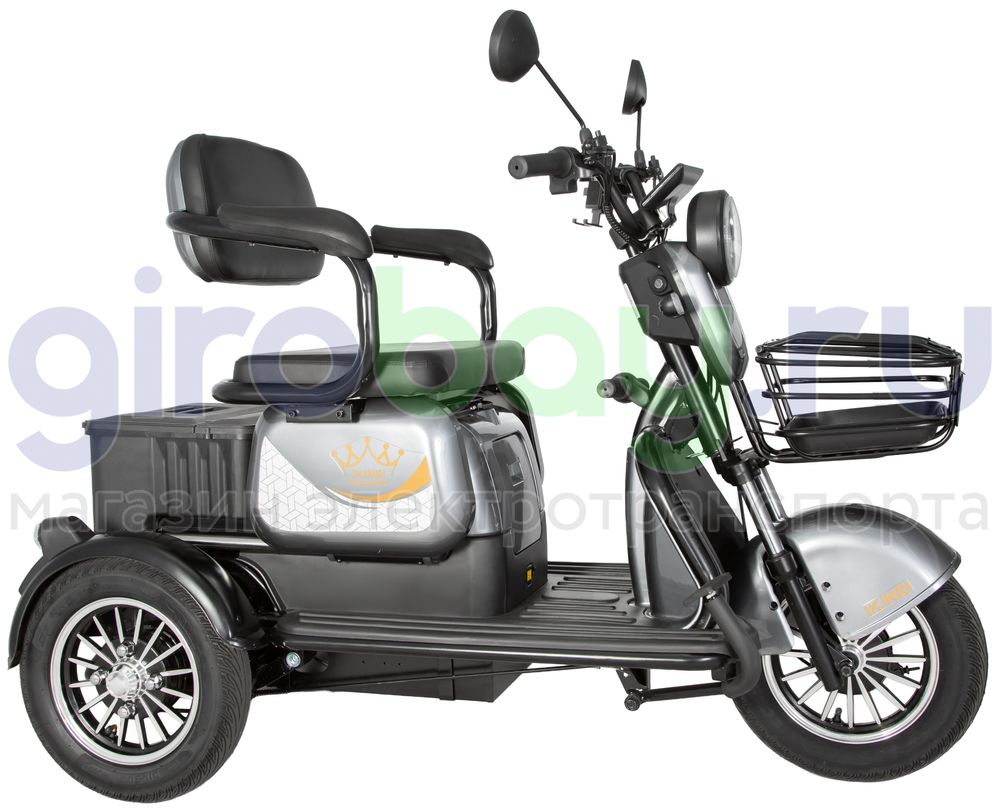 Электроскутер IKINGI SIBTRIKE 1000W (60V/25Ah) - Серый фото №4