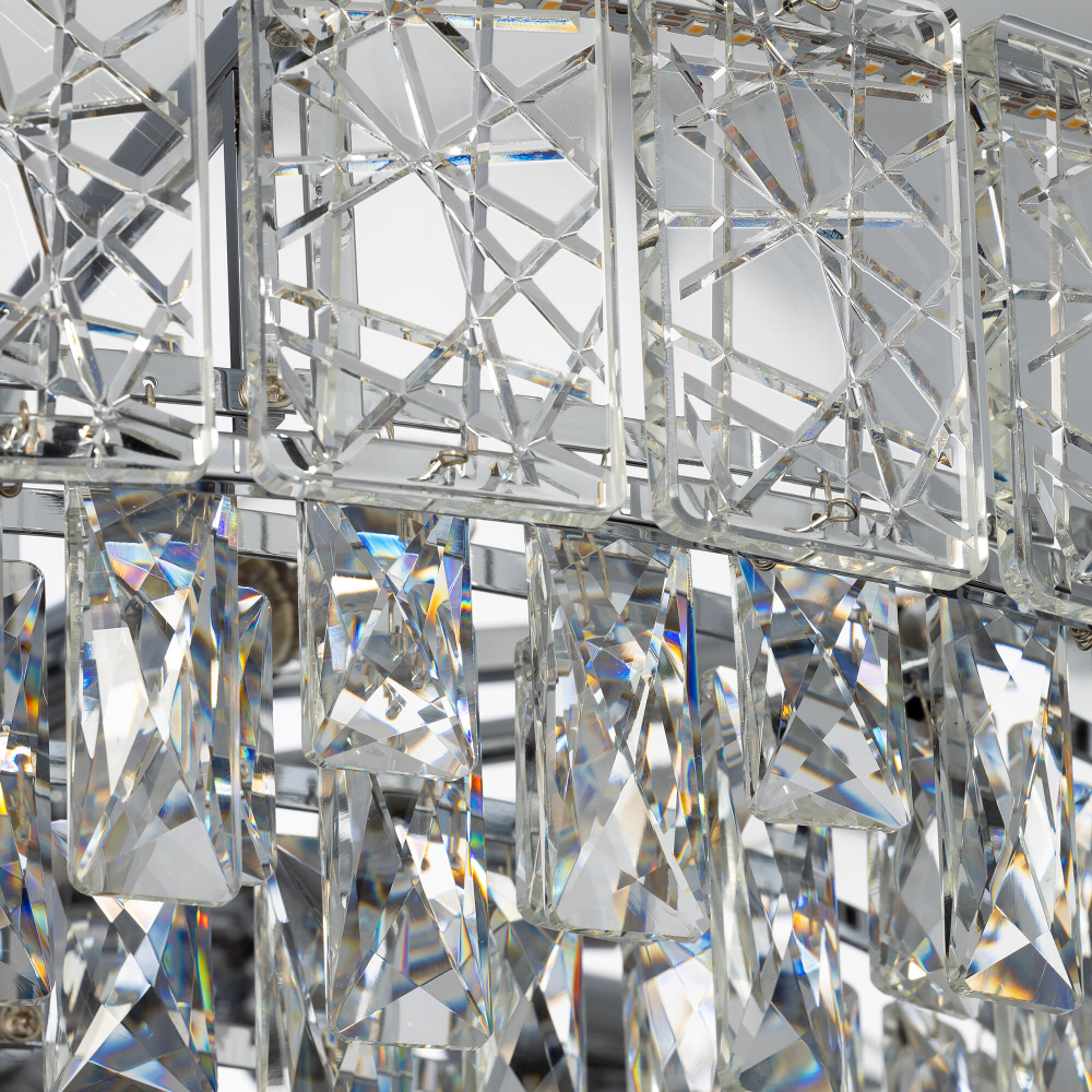 Citilux SAGRADA CL317281 Люстра хрустальная подвесная Хром