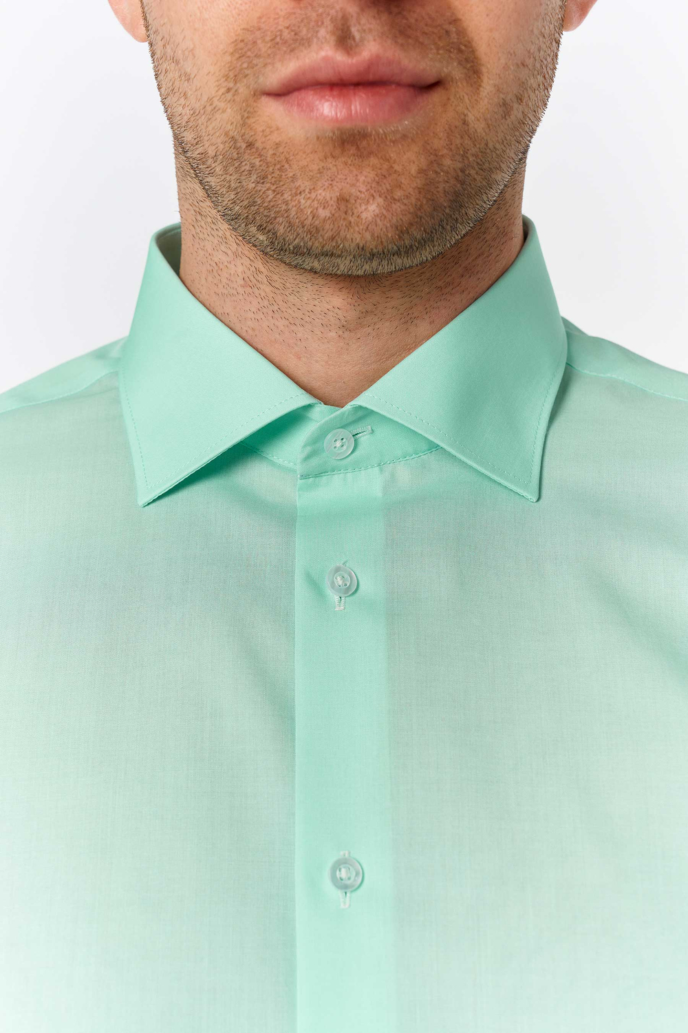 Сорочка мужская ELITA длинный рукав, цвет ментол, хлопок, пэ 68412 13