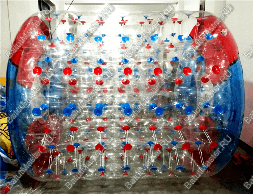 Аттракцион Водный роллер (Гидророллер) "Красно-синий" ПВХ, 2.4*2.2*2.2 м