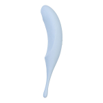 Голубой вакуум-волновой стимулятор клитора 20,4см Satisfyer Twirling Pro Blue