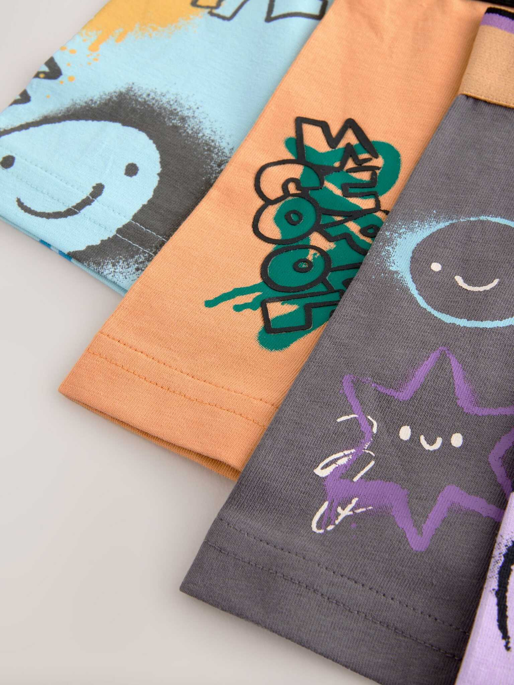 Трусы для мальчика Next E98-889, 5 шт., Сиреневый, Оранжевый, Серый