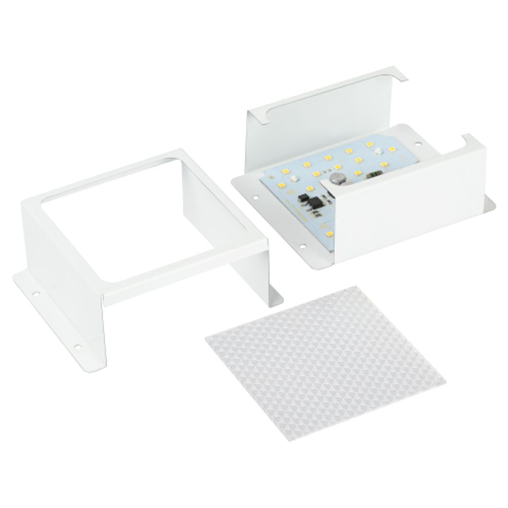 Светильник светодиодный ЭРА DVO21-06-P-4K80-5 6Вт 4000K 570Лм Домино белый грильято 100х100 Призма