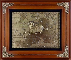 Деревянная ключница настенная "Овен"