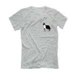 Футболка "Бордер Колли с бабочками"