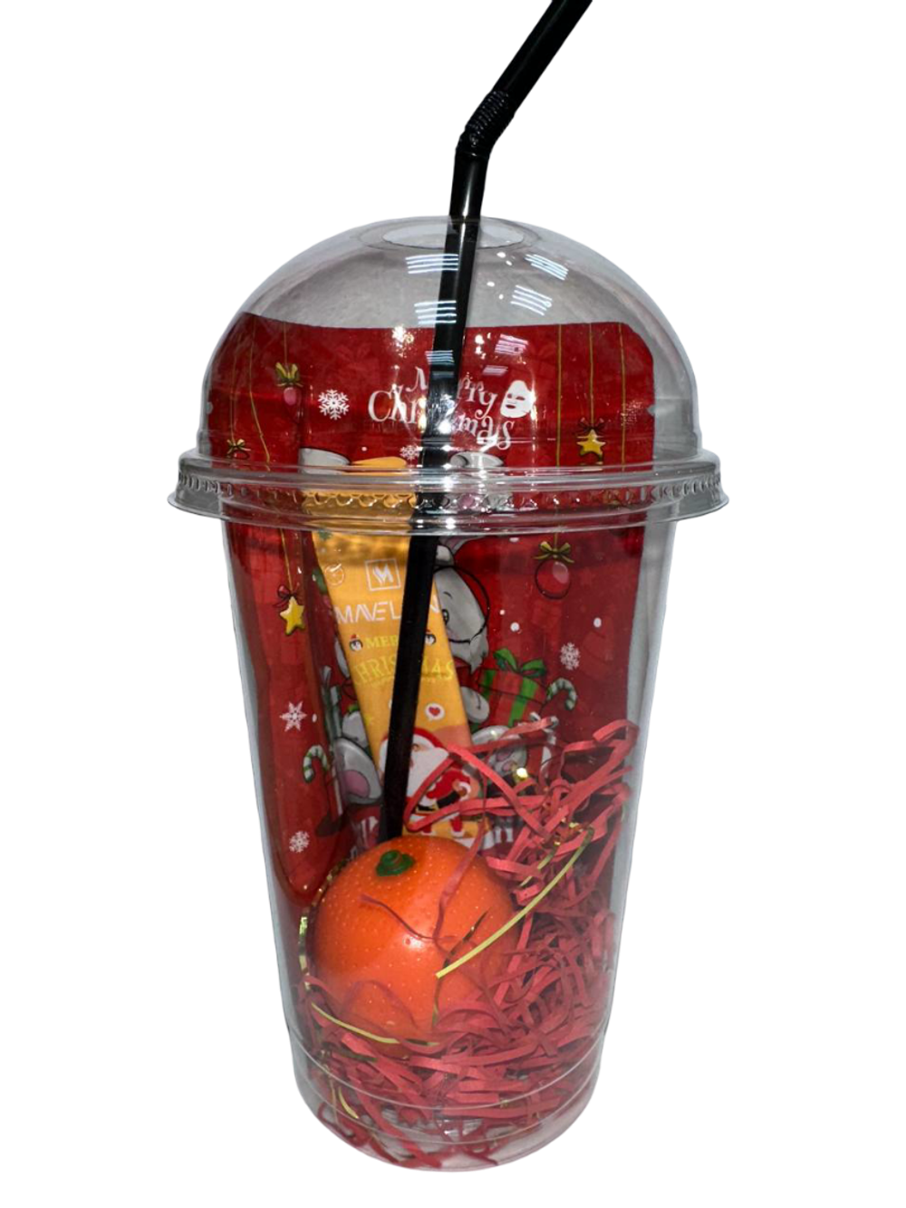 Стаканчик подарочный красный