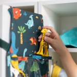 Набор для детского сада: кармашек, коврик, мешок. Динозавры принт