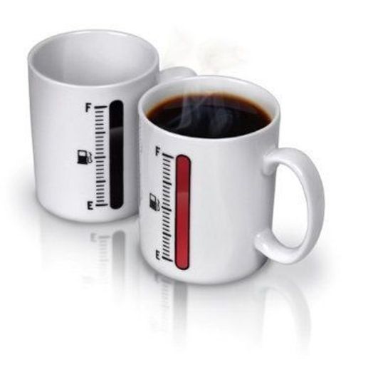 Кружка керамическая хамелеон Полный бак