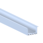 LEDeight,Встраиваемый алюминиевый профиль 65х35х2000. Цвет: RAL9003.,Серия:L8ALE