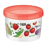 Банка с завинчивающейся крышкой 0,75л с декором (бесцветный)