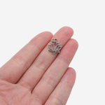 Подвеска "Лотос" 14*12мм, сталь без покрытия