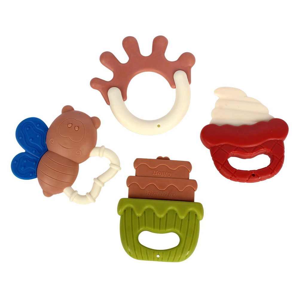 Набор погремушек 4шт, пакет 2852-3