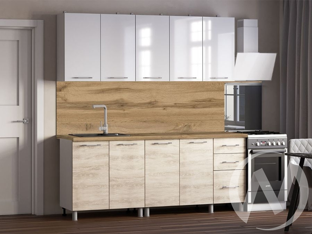 Кухня Нора 2.0м 26мм дуб вотан