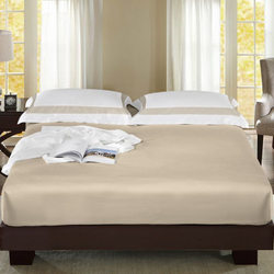 Простыня на резинке Sharmes бежевая Гонконг