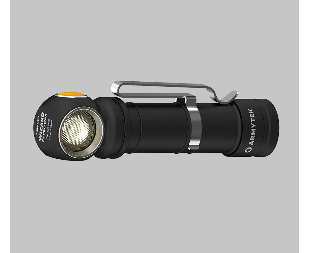 Фонарь налобный  Armytek Wizard C2 Pro Max Magnet USB, XHP70.2, теплый свет (Warm), 3720 лм, ABM-01, 1x21700 (в комплекте)