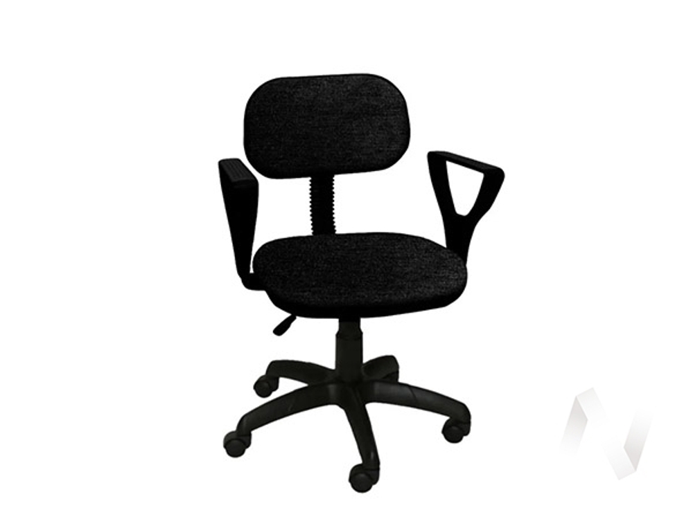 Кресло Лига 2 (пластик черный/ткань черная)