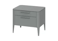 Тумба прикроватная Type 2 ящика ширина 60 см (серый)