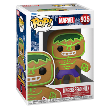 Фигурка Funko POP! Bobble Marvel Holiday Gingerbread Hulk 50660