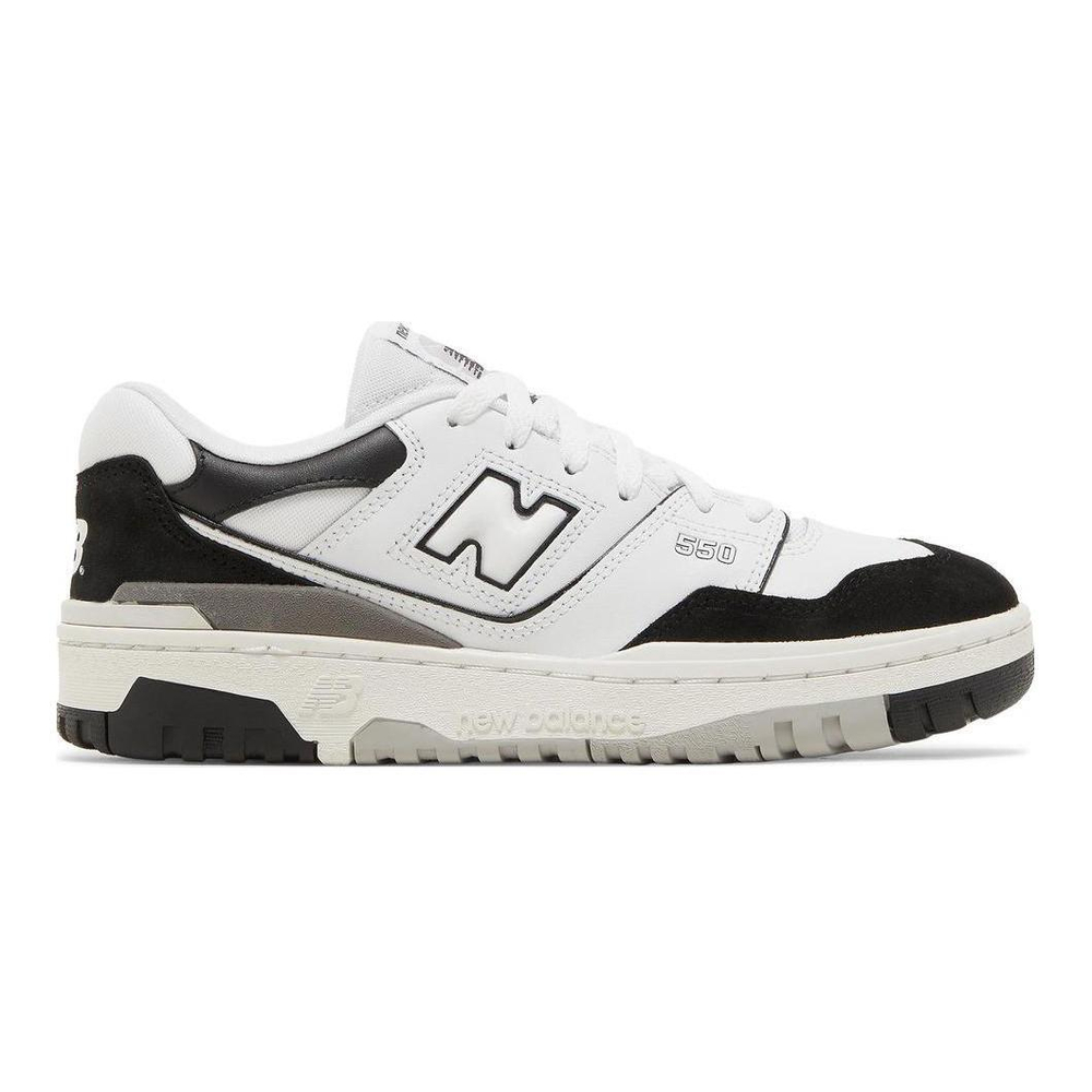 Big boy New Balance NB 550 low-cut children's basketball shoes black and white