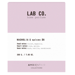 Свеча ароматическая lab co, Магнолия и специи, 40 ч
