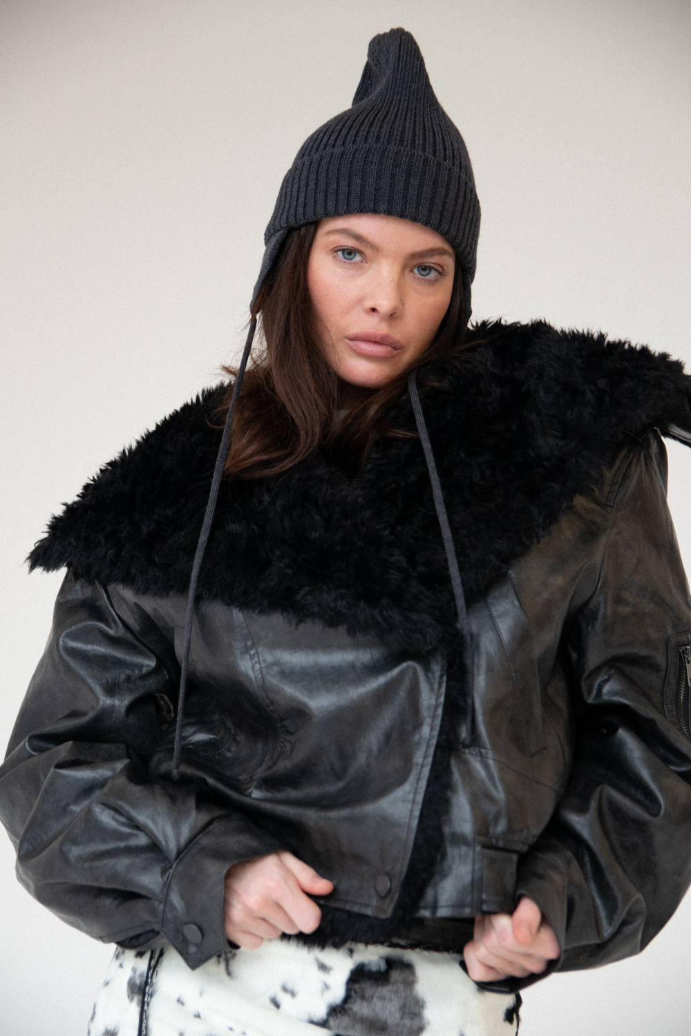 Дубленка с эко-мехом ELIAS