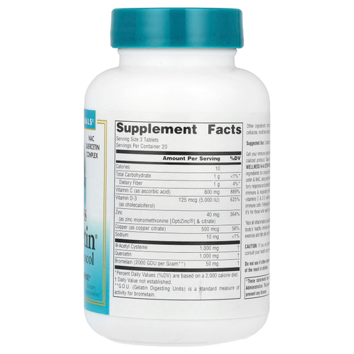 Source Naturals, Wellness NA-Cetin®, 60 таблеток