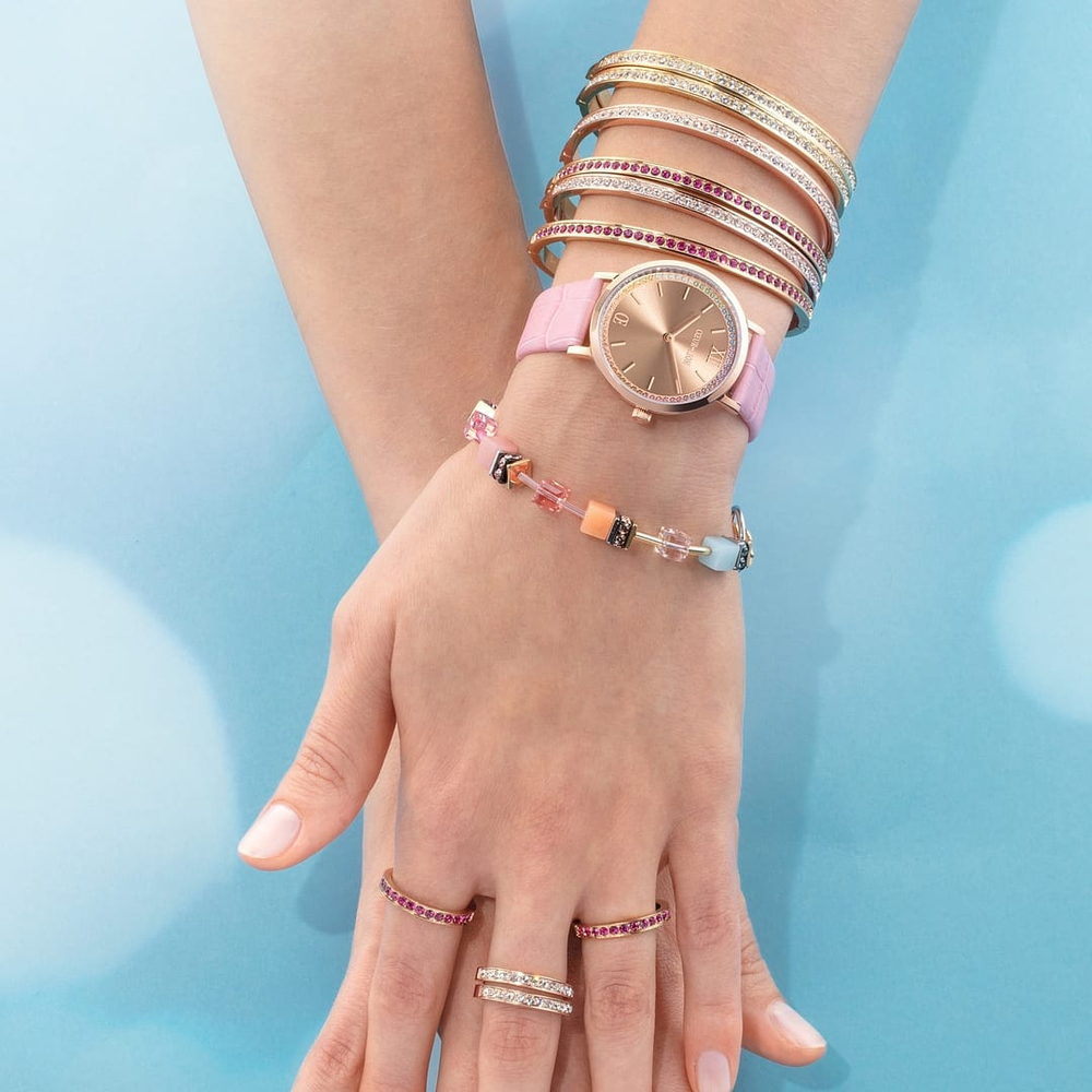 Кольцо Coeur de Lion Pink-Gold 0127/40-0416 58