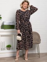 Платье Идиллия (сине-бежевое) П15379-16М LT Collection