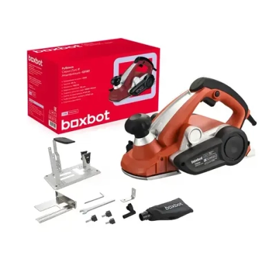 Рубанок Boxbot 110 мм, 1200 Вт, выборка четверти, стационарное крепление, P-1211RT