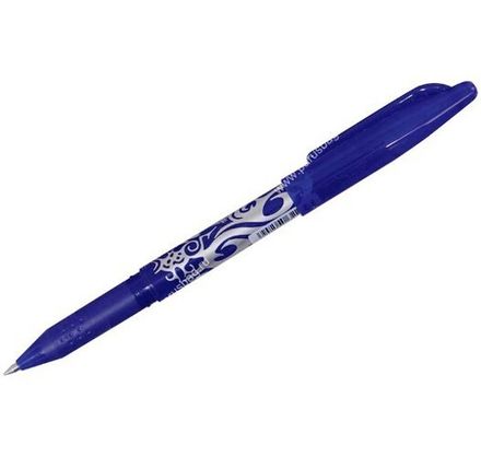 Ручка гелевая стираемая Pilot Frixion синяя, 0,7мм, резиновый грип