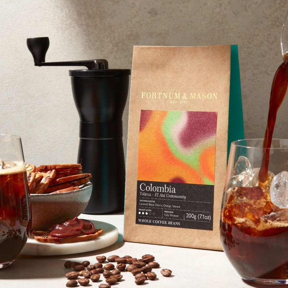 Fortnum and Mason Кофе в зернах Colombia El Ata (3 пачки по 200 г)