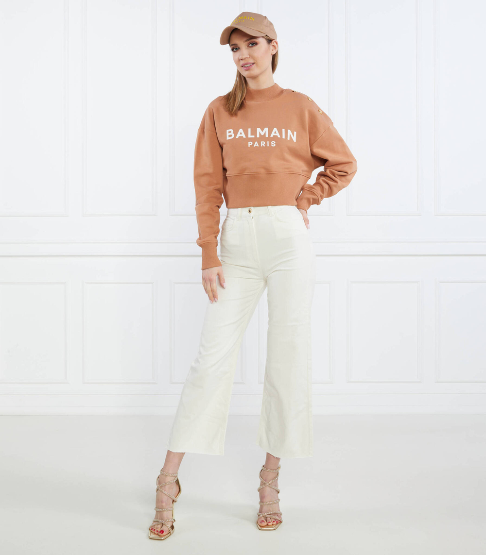 Худи Balmain - коричневый(AF0JO040 BB02)