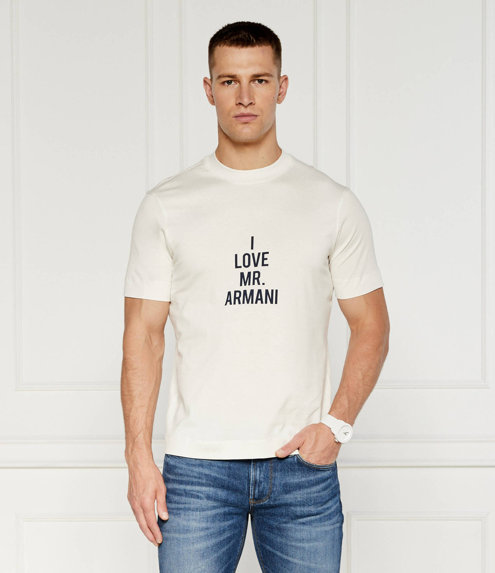 Футболка Emporio Armani - экрю(6D1TC9 1JOCZ)
