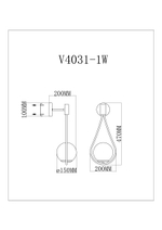 Настенный светильник Moderli V4031-1W Barocco