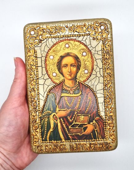 Икона. Пантелеймон Целитель. 100 х 150 мм