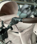 Детская коляска 3в1 LUXMOM 555-W коричневый текстиль