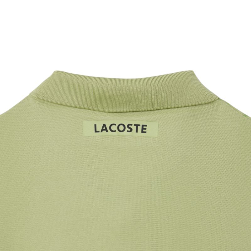 Мужское теннисное поло Lacoste Ultra Dry Printed Slim Fit - green