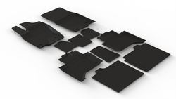 Резиновые коврики с высоким бортом для Toyota Land Cruiser Prado 250 2023-н.в. Seintex.318232