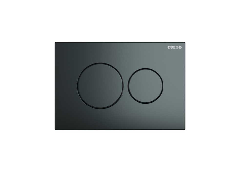 Инсталляция пневматическая с подвесным унитазом CULTO ESTE. Панель смыва золотая